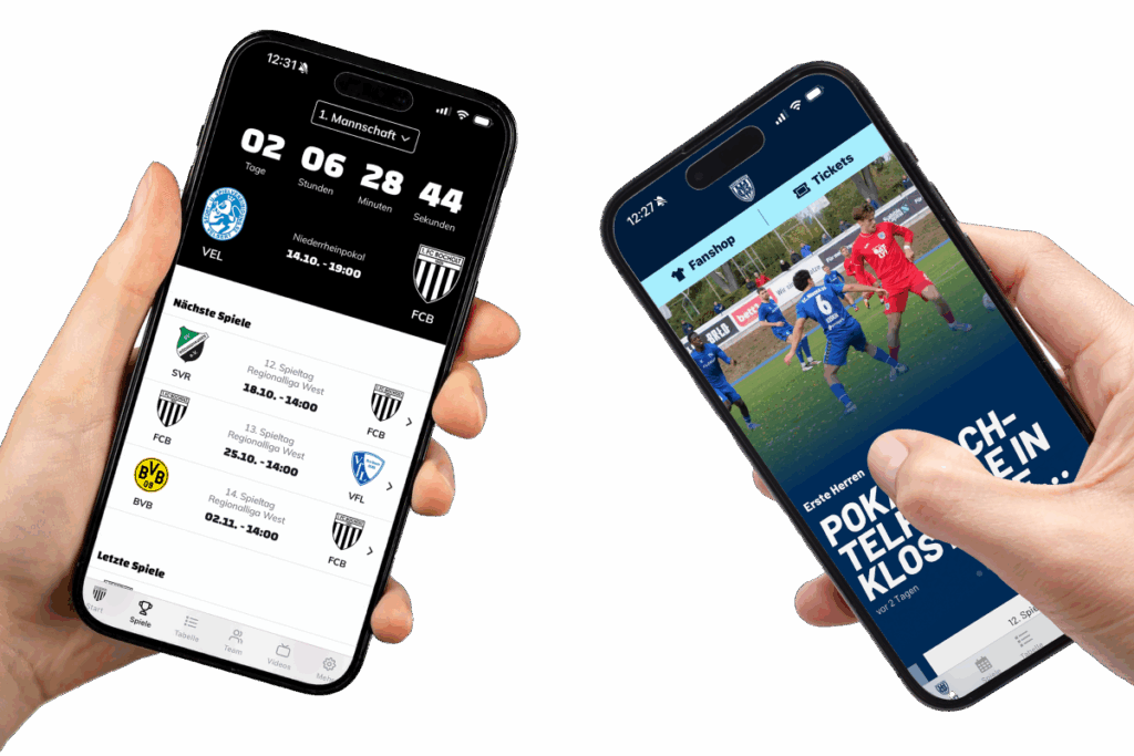 App von ClubShare für Handballvereine