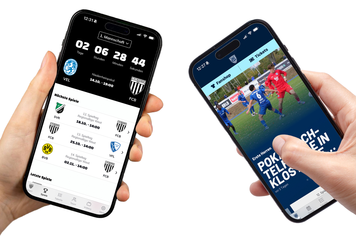 App von ClubShare für Handballvereine