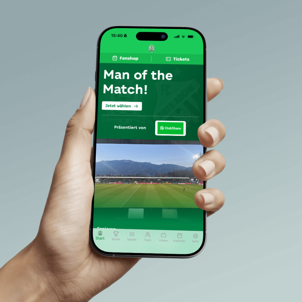 Player of the Match waehlen